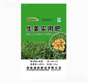 生姜實(shí)用肥18-10-17-湘資