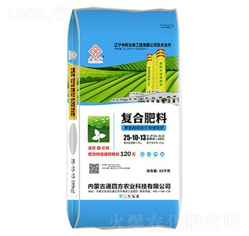 聚氨酸碳能生物緩釋肥復(fù)合肥料25-10-13-通四方