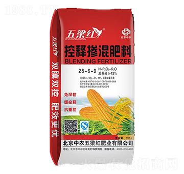 控釋摻混肥料28-6-9+TE-五梁紅