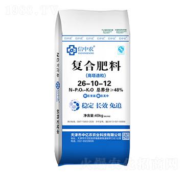 40kg高塔造粒復(fù)合肥料26-10-12-中億農(nóng)