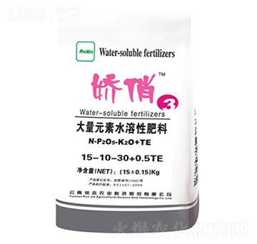 大量元素水溶肥15-10-30+0.5TE-嬌俏-潤(rùn)杰農(nóng)科