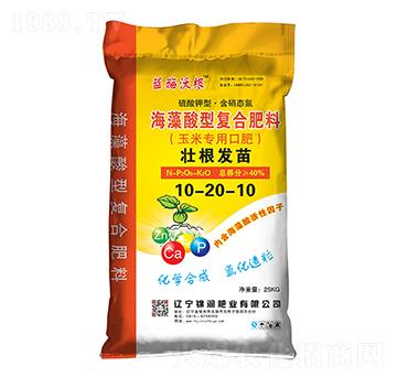 玉米專用海藻酸型復(fù)合肥料10-20-10-菌酶沃根-錦潤肥業(yè)