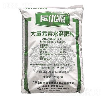 大量元素水溶肥料20-10-20+TE-卡優(yōu)源-鑫天蘭農(nóng)業(yè)
