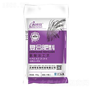 40kg氨酸法中氯復(fù)合肥料25-14-6-沃博特