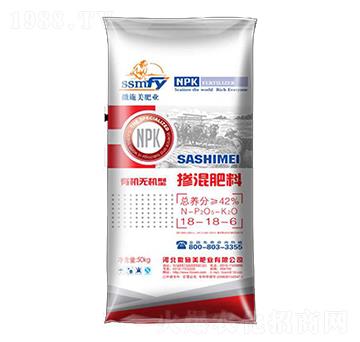 有機(jī)無(wú)機(jī)型摻混肥料18-18-6-撒施美