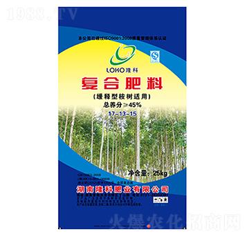 隆科牌復合肥（緩釋型桉樹適用）17-13-15-隆科農資