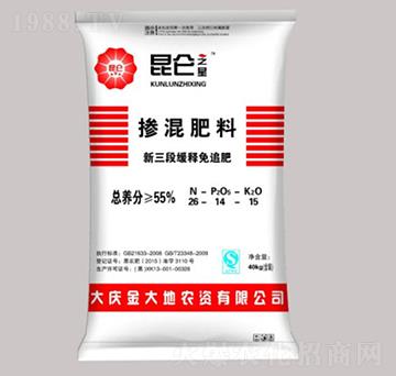 新三段緩釋免追肥摻混肥料26-14-15-昆侖之美-永利科技