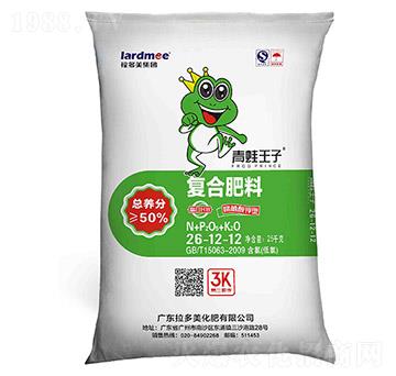腐植酸鉀型復(fù)合肥26-12-12-青蛙王子（25kg）-拉多美化肥