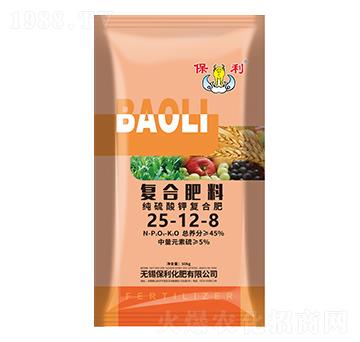 純硫酸鉀復(fù)合肥25-12-8-保利化肥
