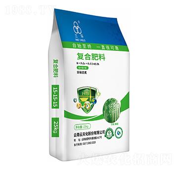 25kg含硝態(tài)氮復(fù)合肥料15-15-15-三環(huán)-云天化