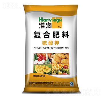 氨化硫酸鉀復合肥料15-15-15-淮海-中元化工