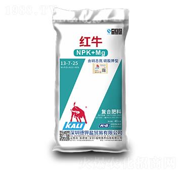 含硝態(tài)氮·高濃度硫酸鉀型復合肥料13-7-25-紅牛-德鉀鹽農(nóng)業(yè)