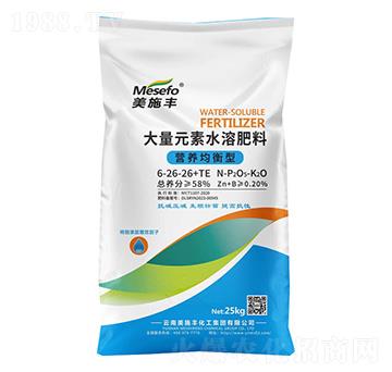 營(yíng)養(yǎng)均衡型大量元素水溶肥6-26-26+TE-美施豐