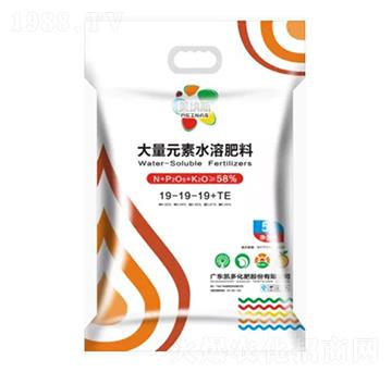 大量元素水溶肥料19-19-19+TE-美納斯-凱多化肥