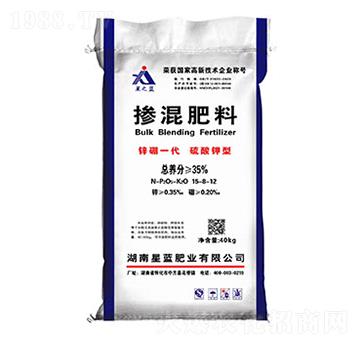 硫酸鉀型摻混肥料15-8-12-鋅硼一代-星藍肥業(yè)