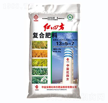 大田作物適用氯基復(fù)合肥料13-5-7-紅四方