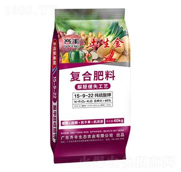 脲醛緩失純硫酸鉀復合肥料15-9-22-土生金-齊豐農(nóng)業(yè)