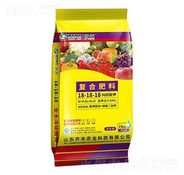高塔熔融純硫酸鉀復合肥料18-18-18-齊豐農(nóng)業(yè)