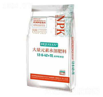 高鉀膨果型大量元素水溶肥料12-6-42+TE-德鉀鹽國際